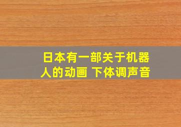 日本有一部关于机器人的动画 下体调声音